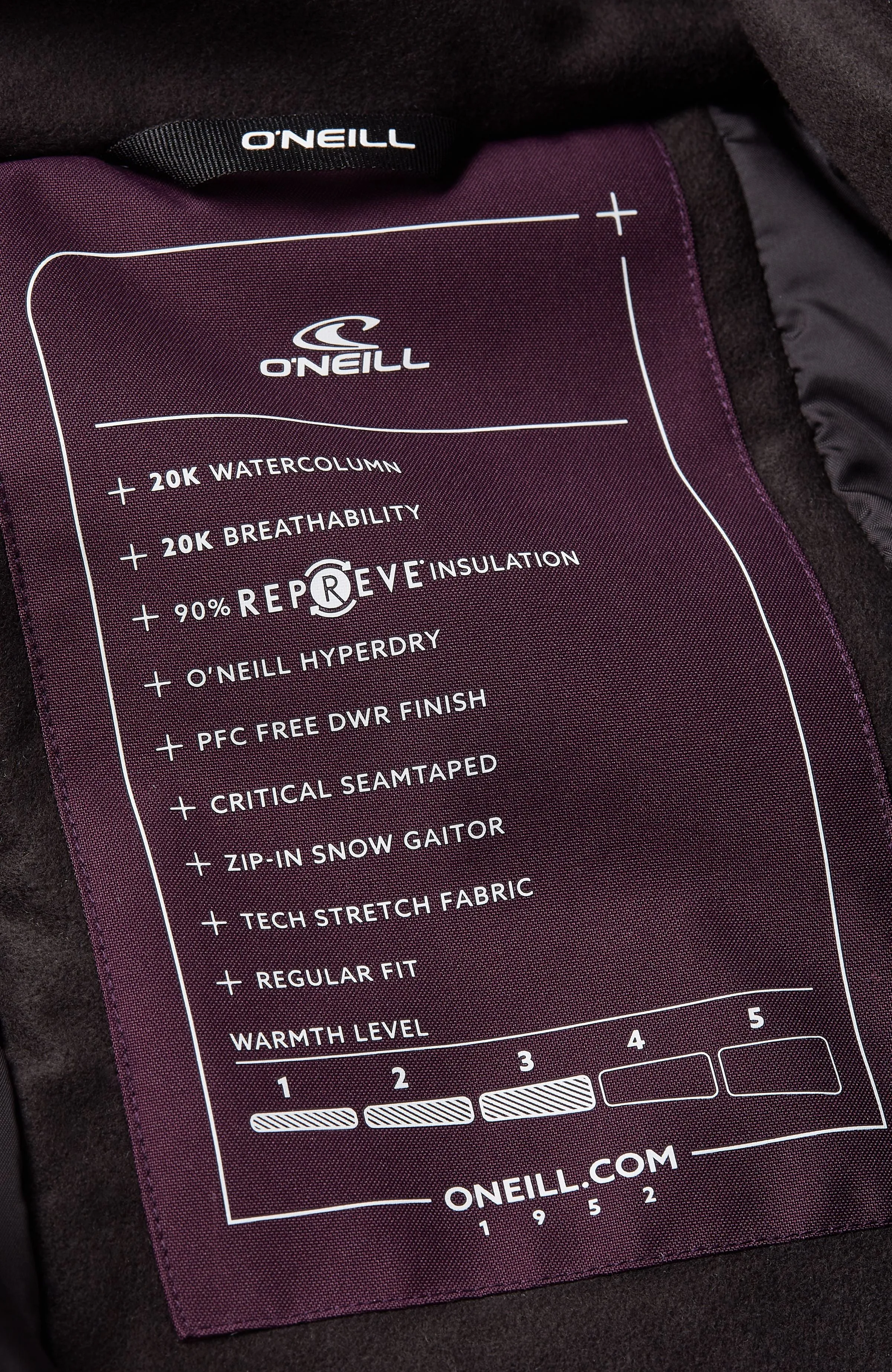 O'Riginals Hybrid Snow Jacket | Aubergine Colour Block