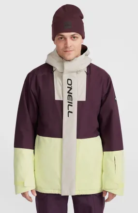 O'Riginals Hybrid Snow Jacket | Aubergine Colour Block