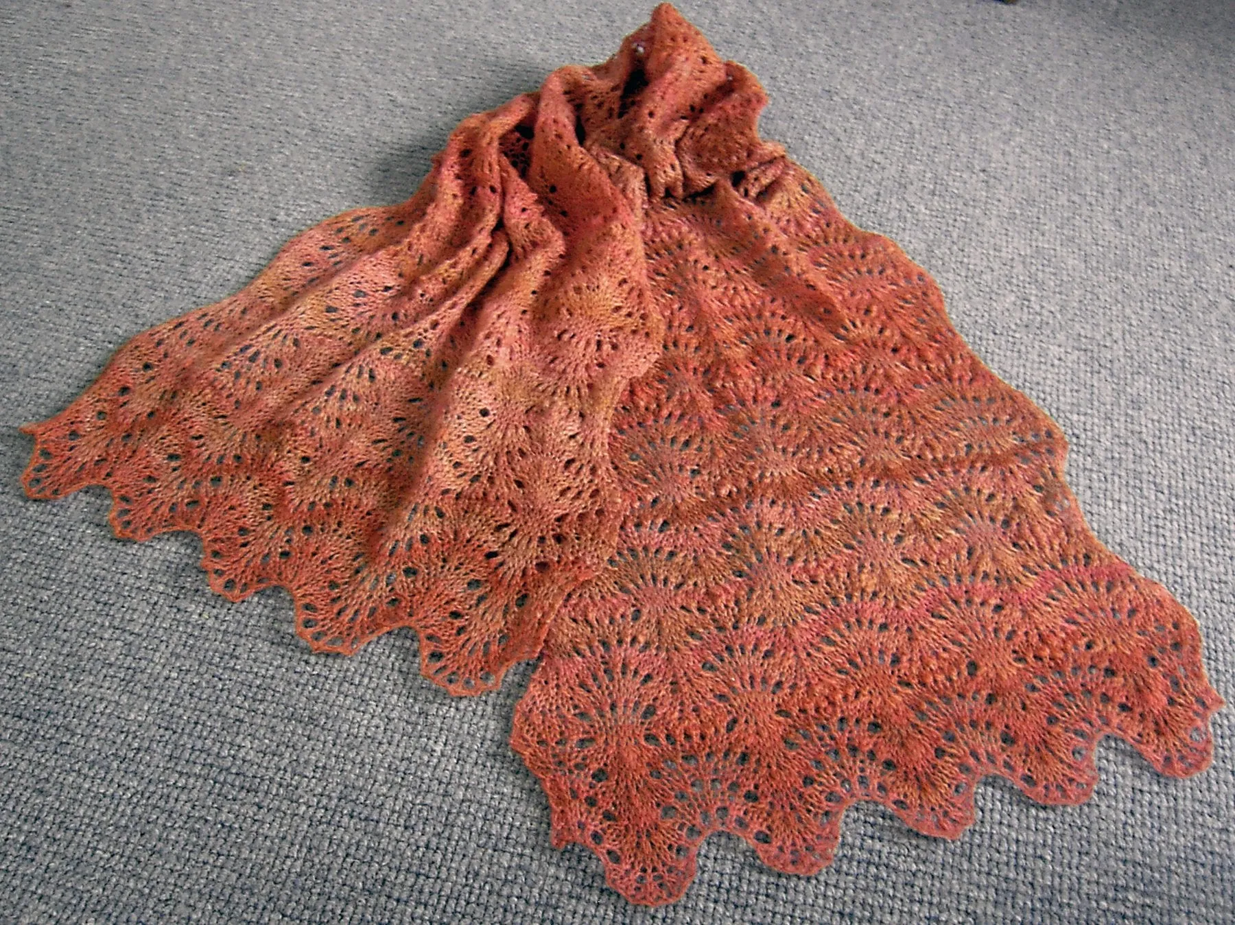 Ostrich Plumes Stole or Scarf <br/><small>knitting pattern</small>