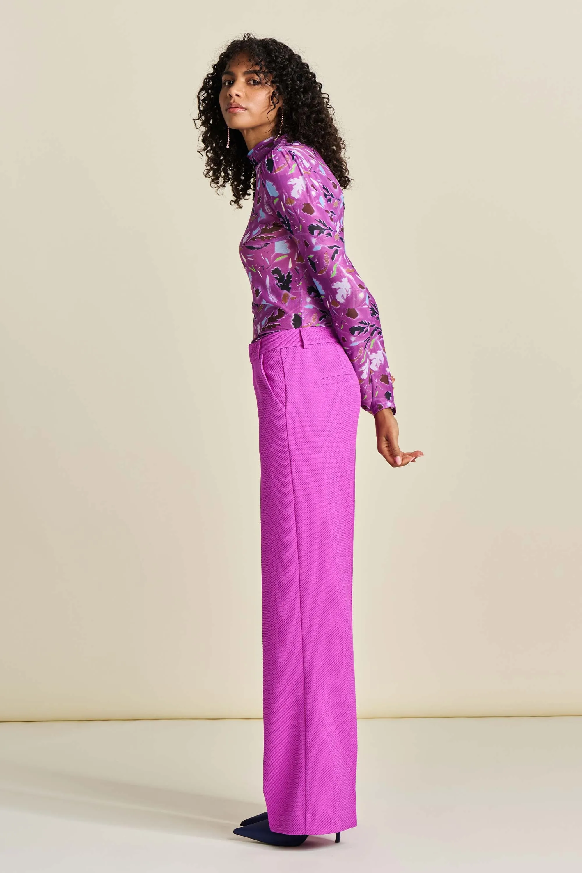 PANTALON - Wide Leg Cactus Pink