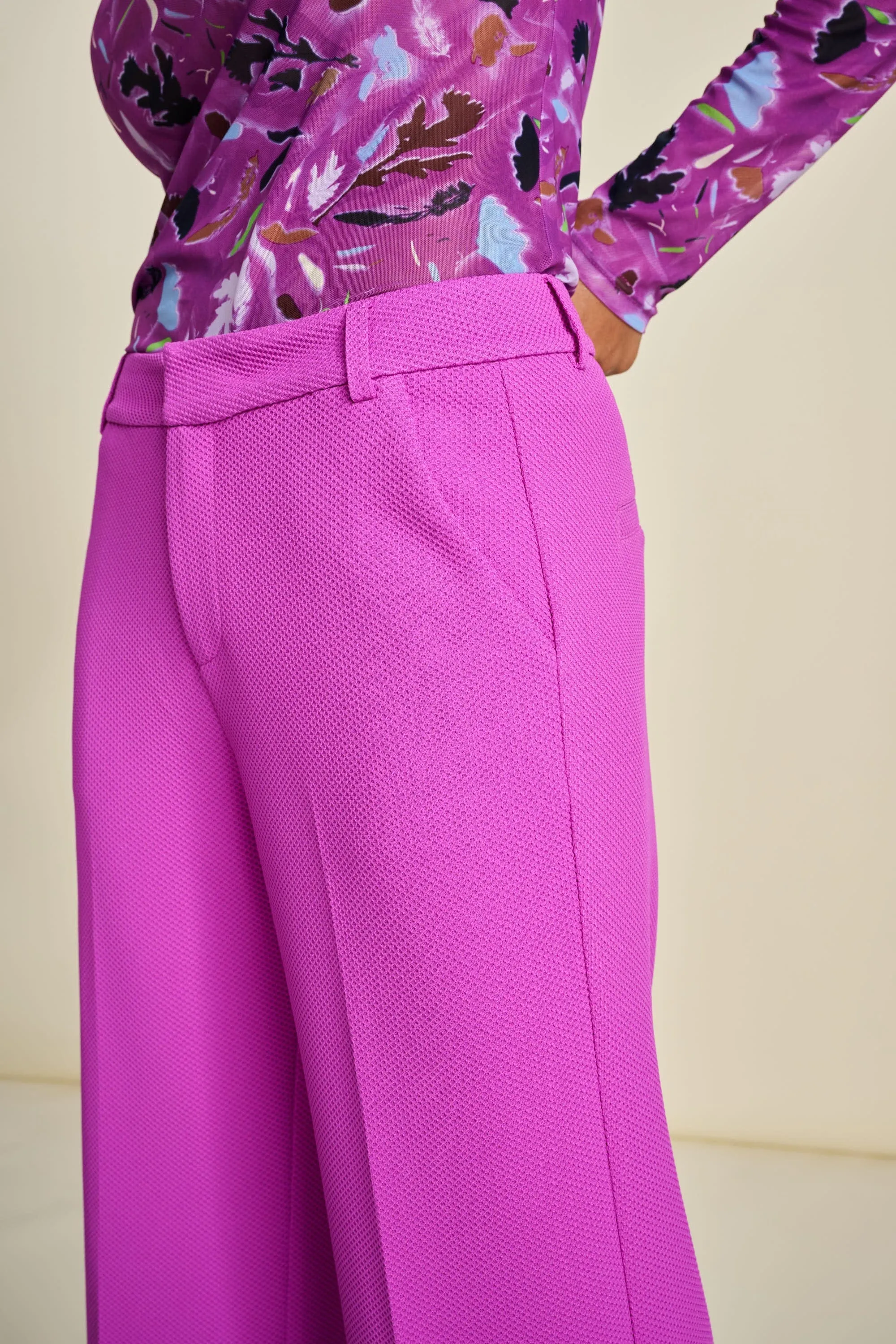 PANTALON - Wide Leg Cactus Pink