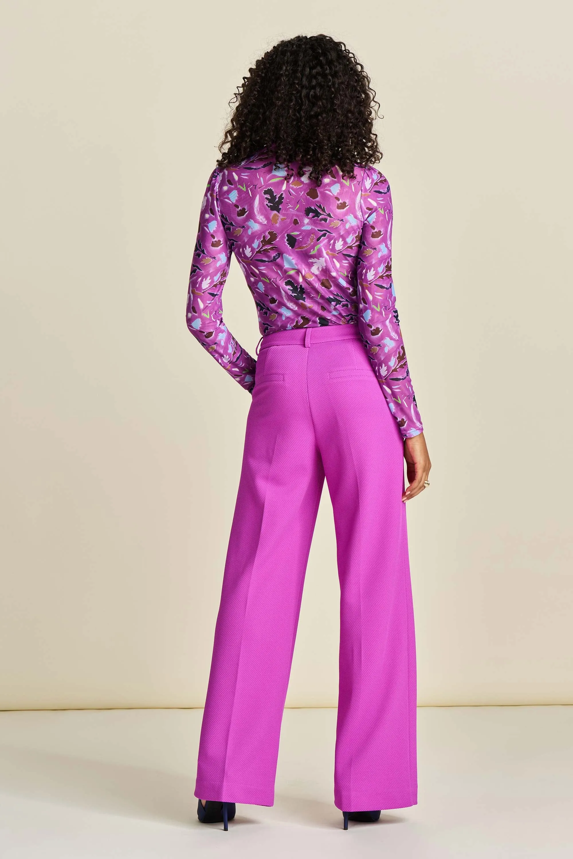 PANTALON - Wide Leg Cactus Pink