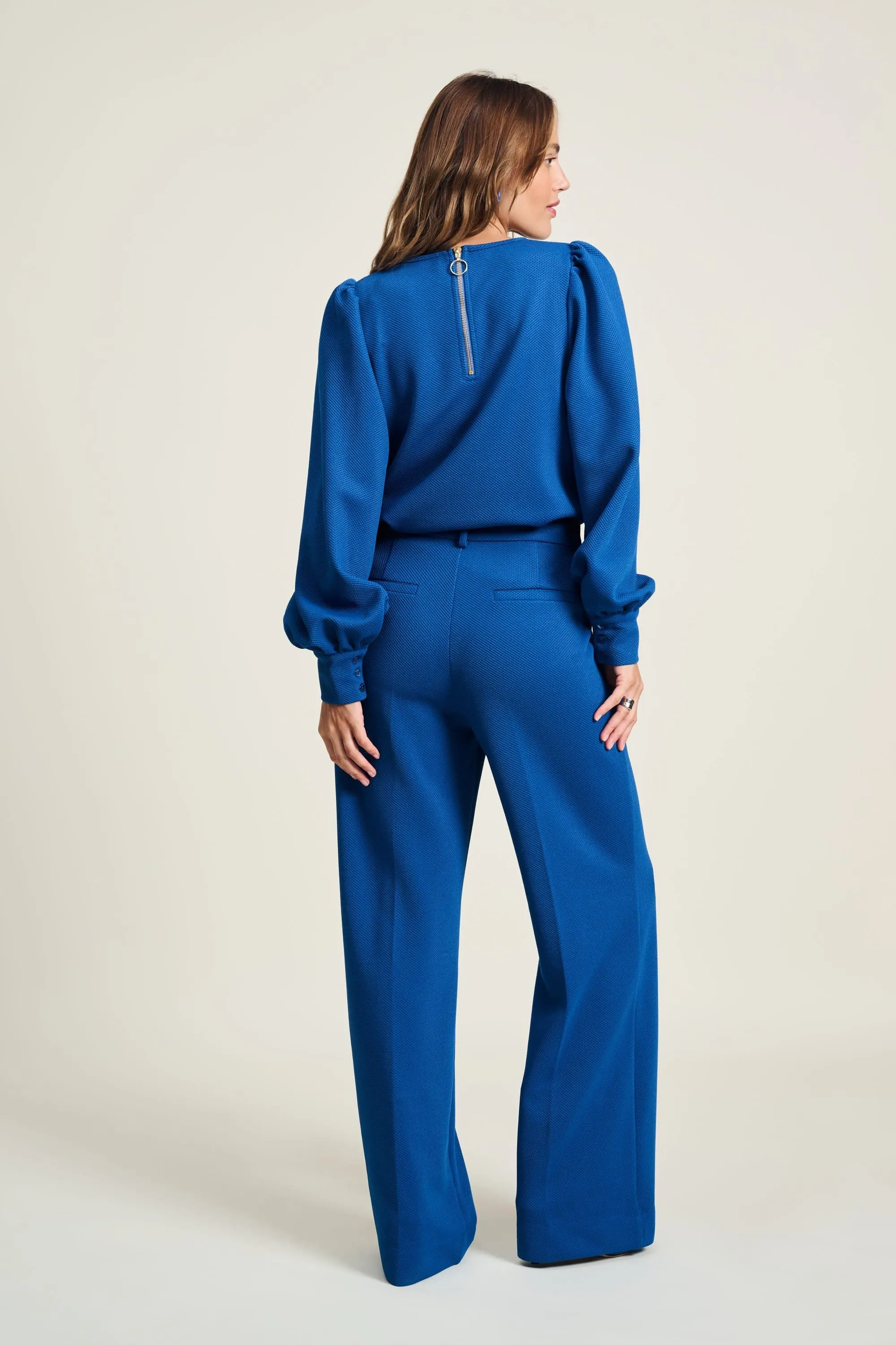 PANTALON - Wide Leg Mid Blue