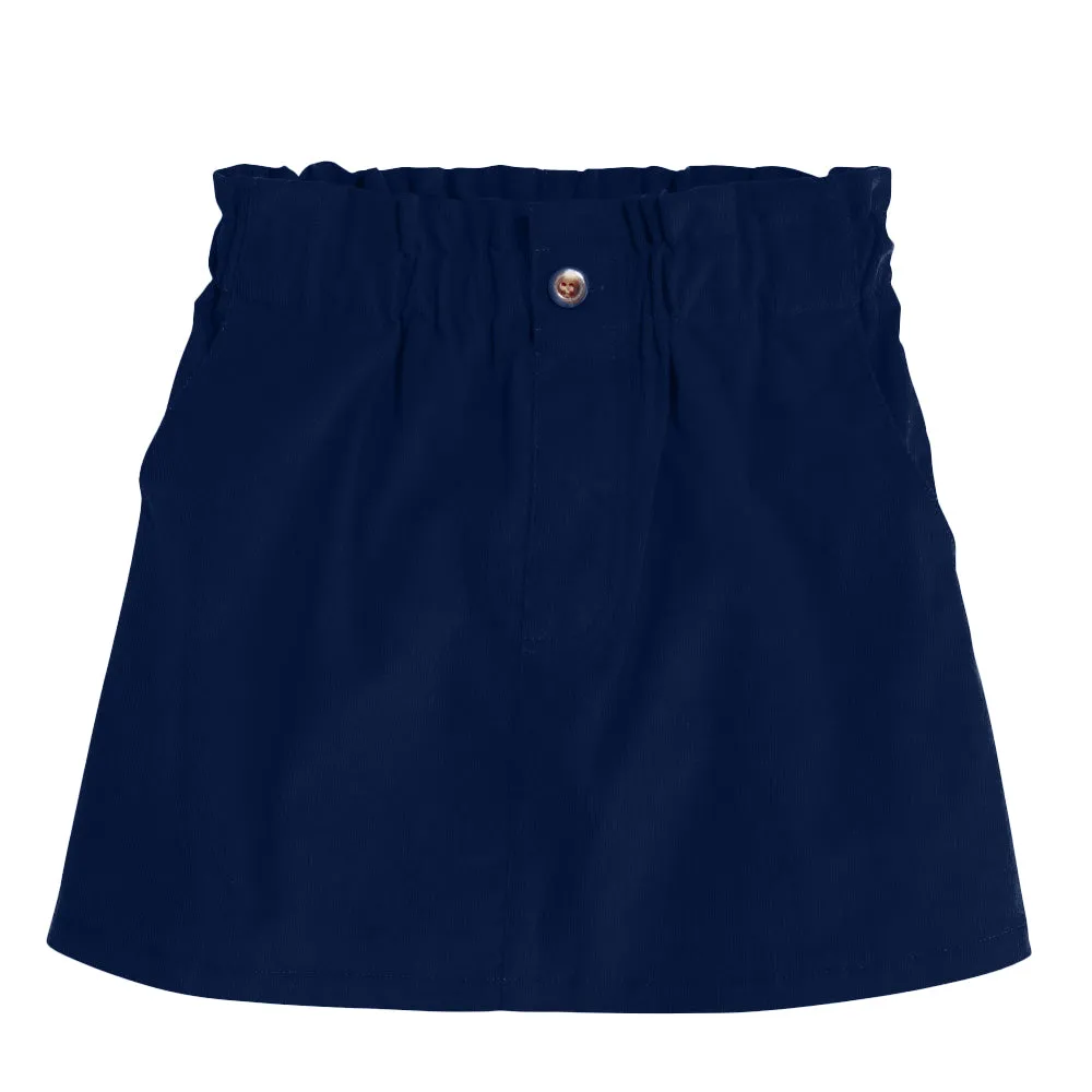 Paperbag Skirt | Navy Corduroy (6, 10, 12)