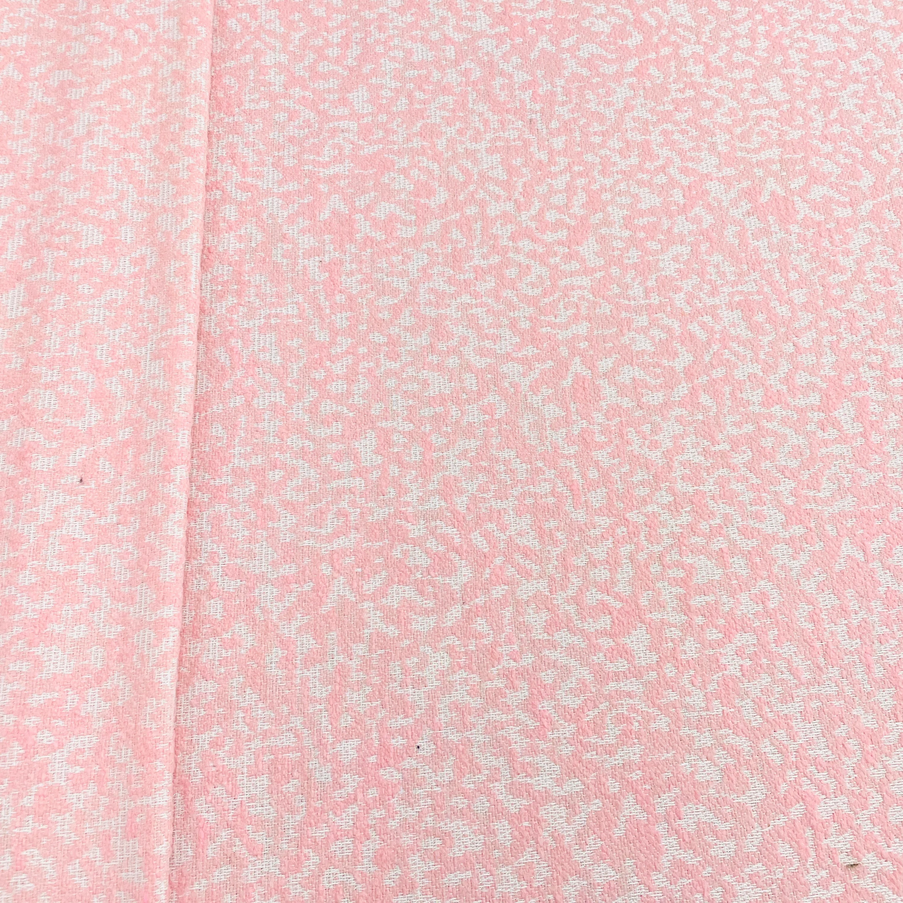 Pink With Lurex Tweed Fabric 3