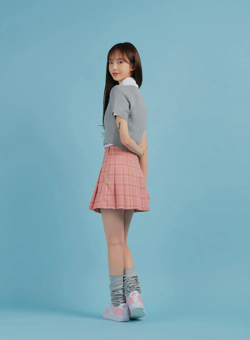 Plaid Pleated Tennis Skirt BA27