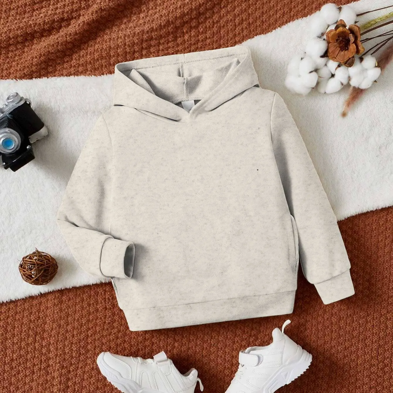 Rabbit Skins Kid's Solid Design Pullover Hoodie