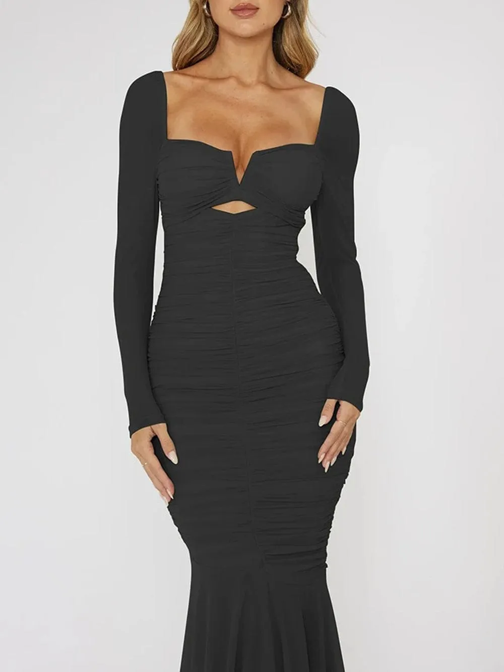 Rachel Bodycon Backless Midi Dress