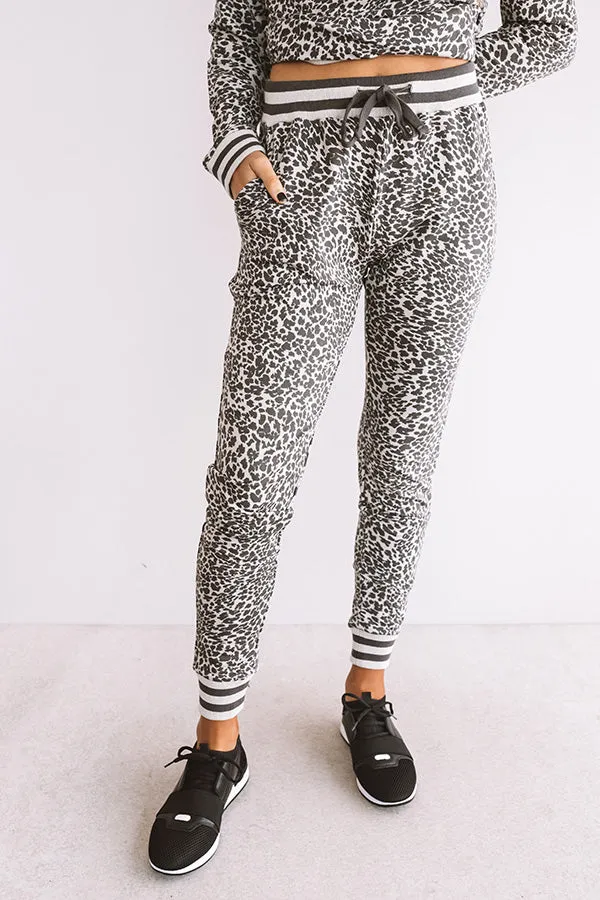 Raise The Bar Leopard Joggers