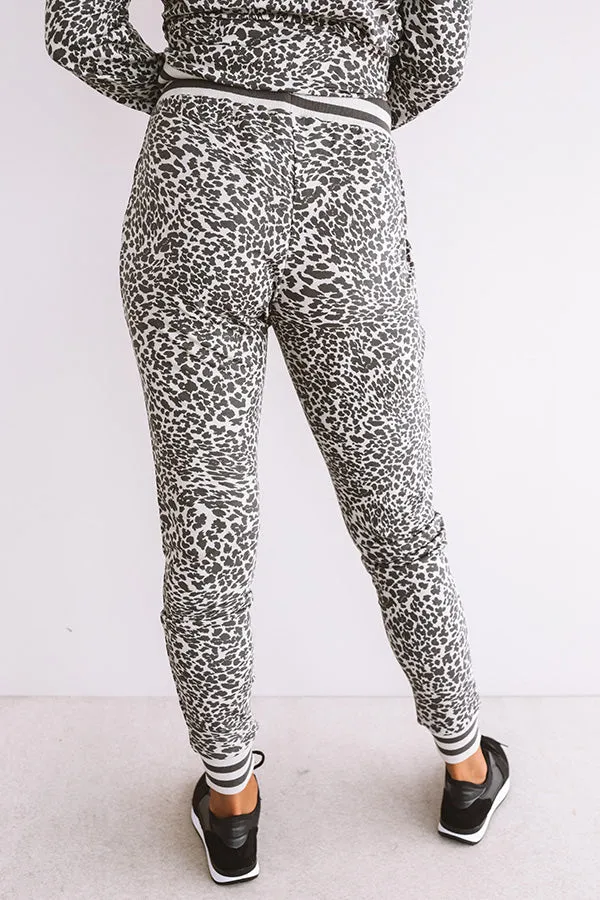 Raise The Bar Leopard Joggers