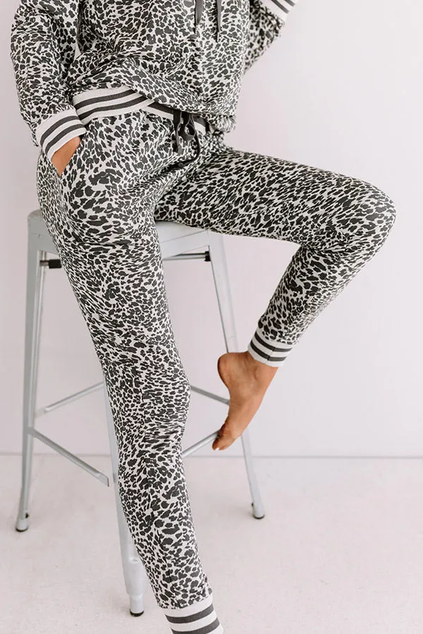 Raise The Bar Leopard Joggers