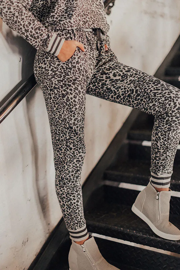 Raise The Bar Leopard Joggers