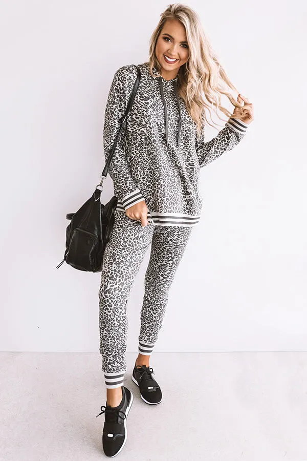 Raise The Bar Leopard Joggers