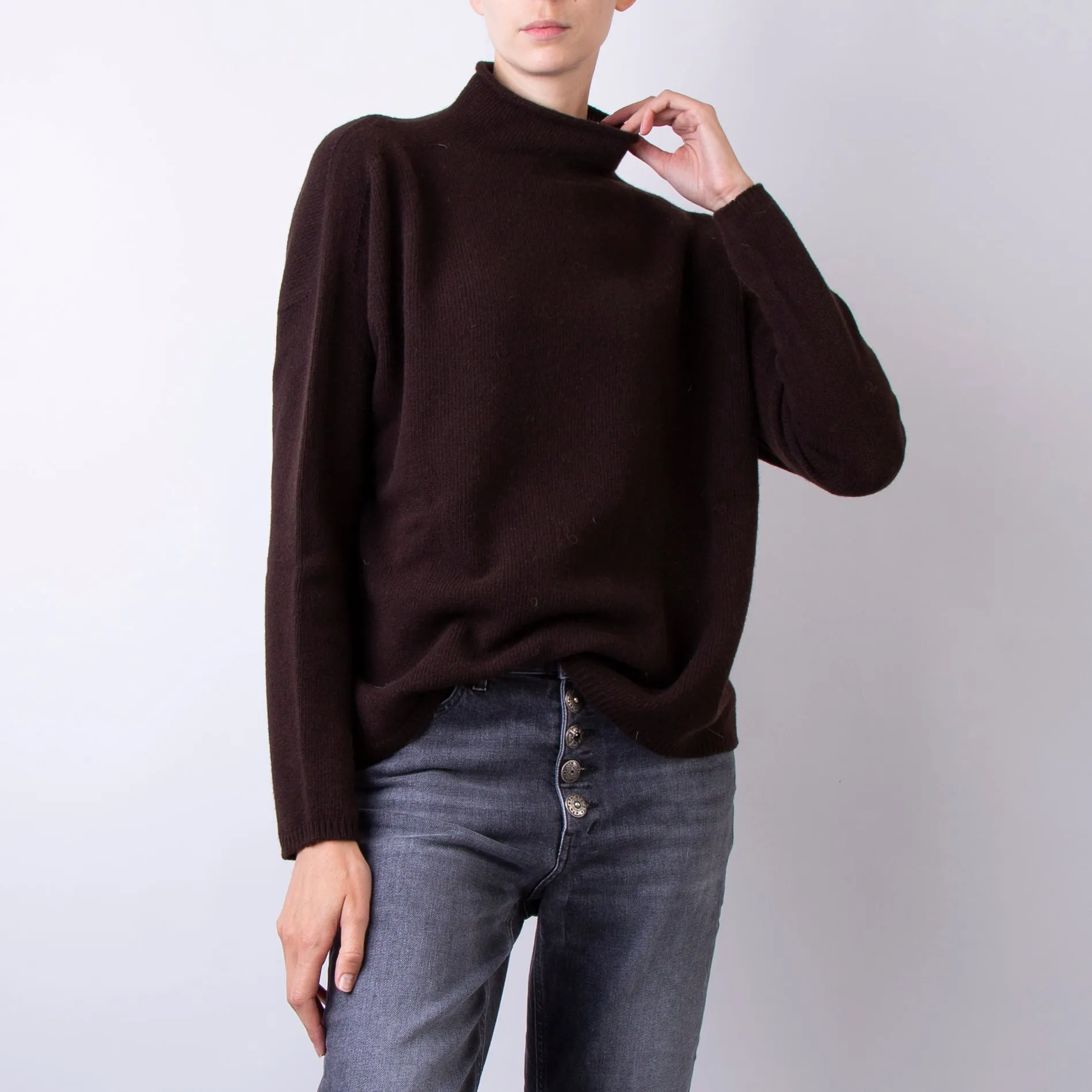 ROBERTO COLLINA SWEATER A20406 08 BROWN