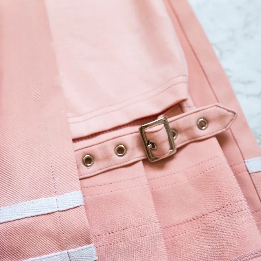 Sakura Button Strap Skort