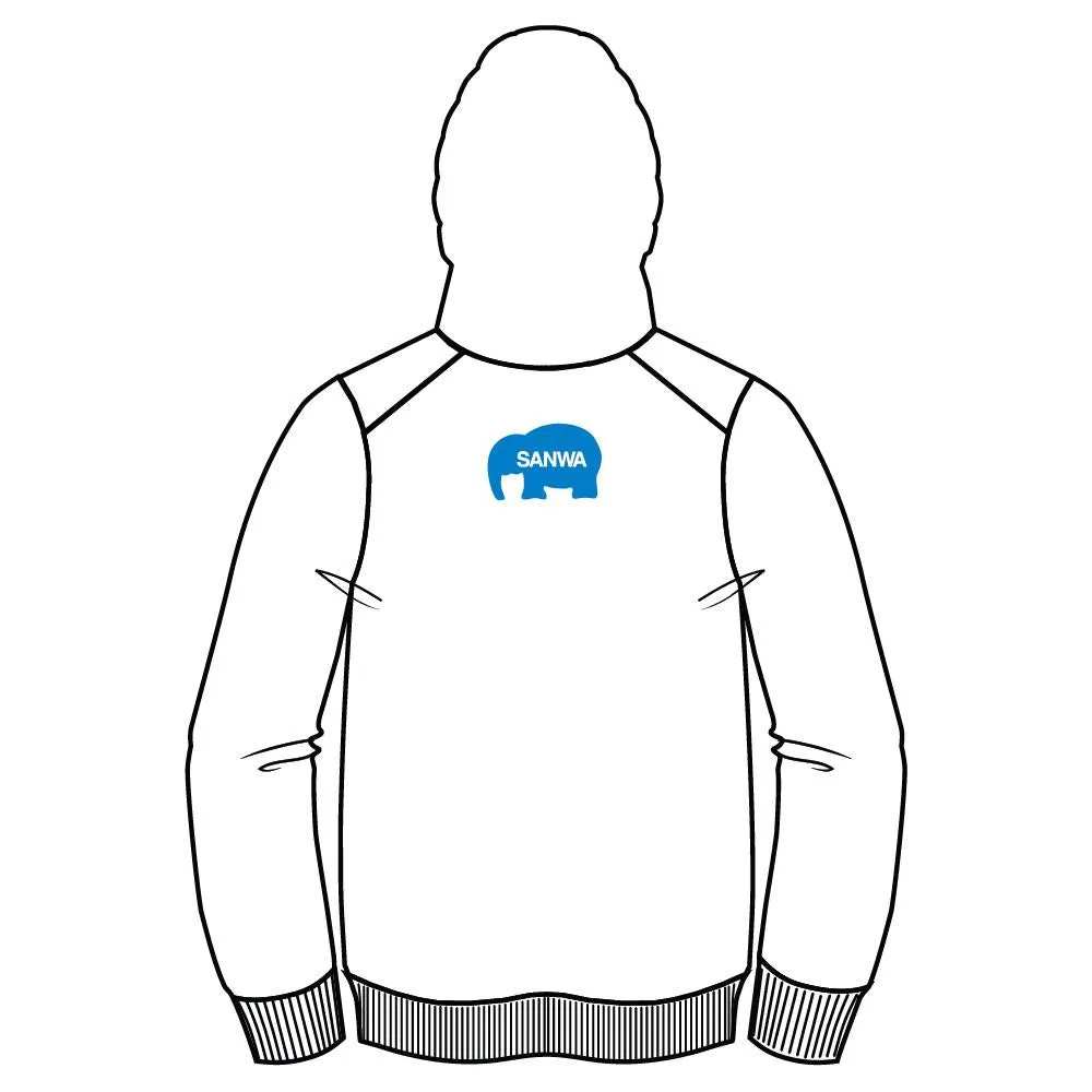 SANWA DENSHI ELEPHANT BUTTON MASHER PULLOVER HOODIE