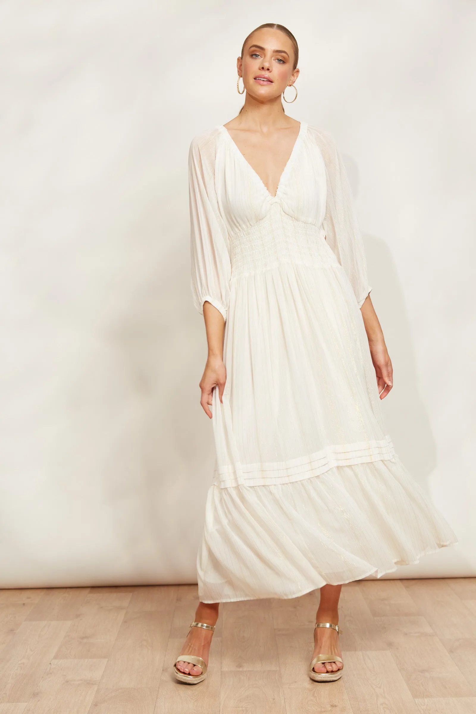 Sereno Maxi Dress - Pearl