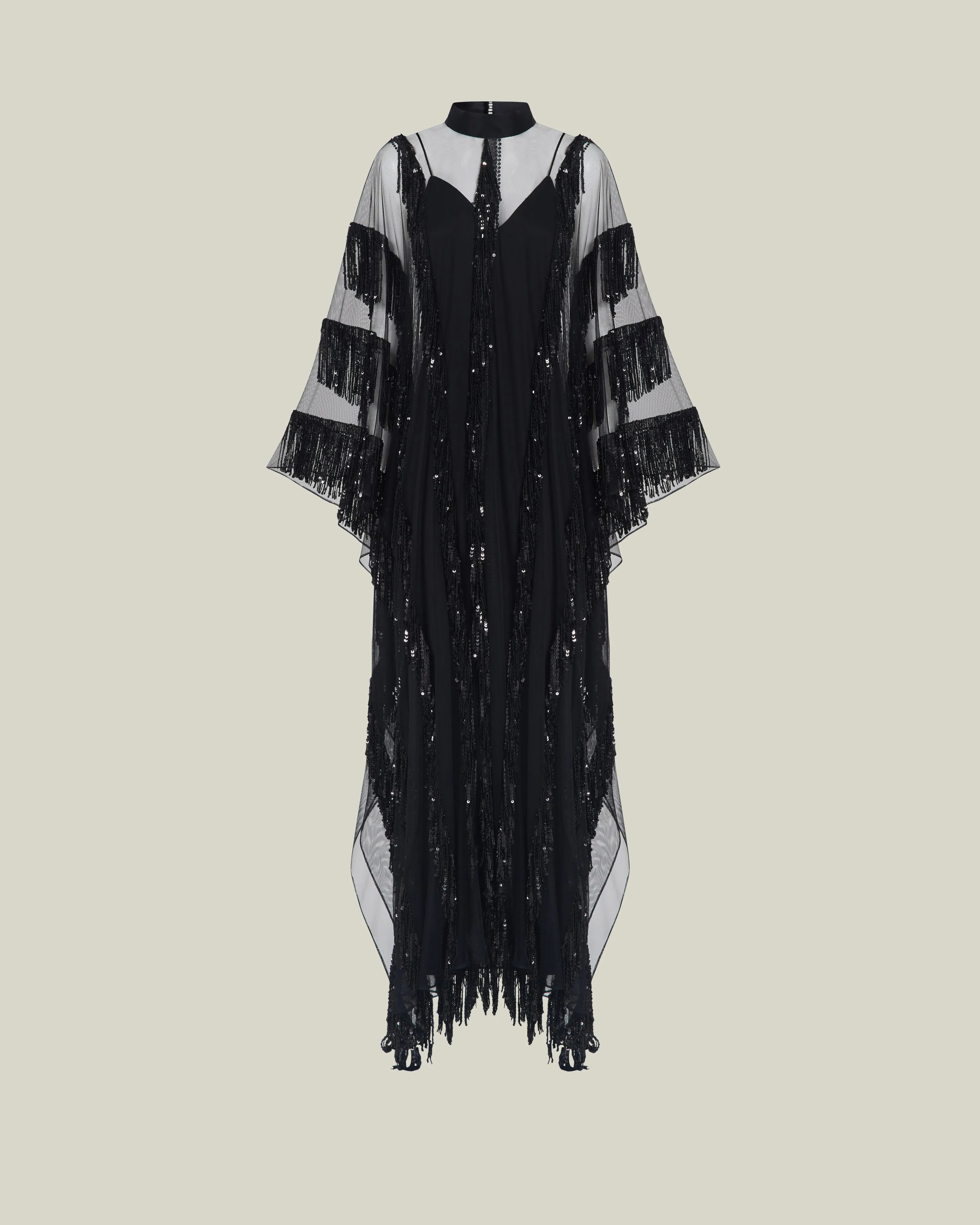 Showgirl Kaftan in Black