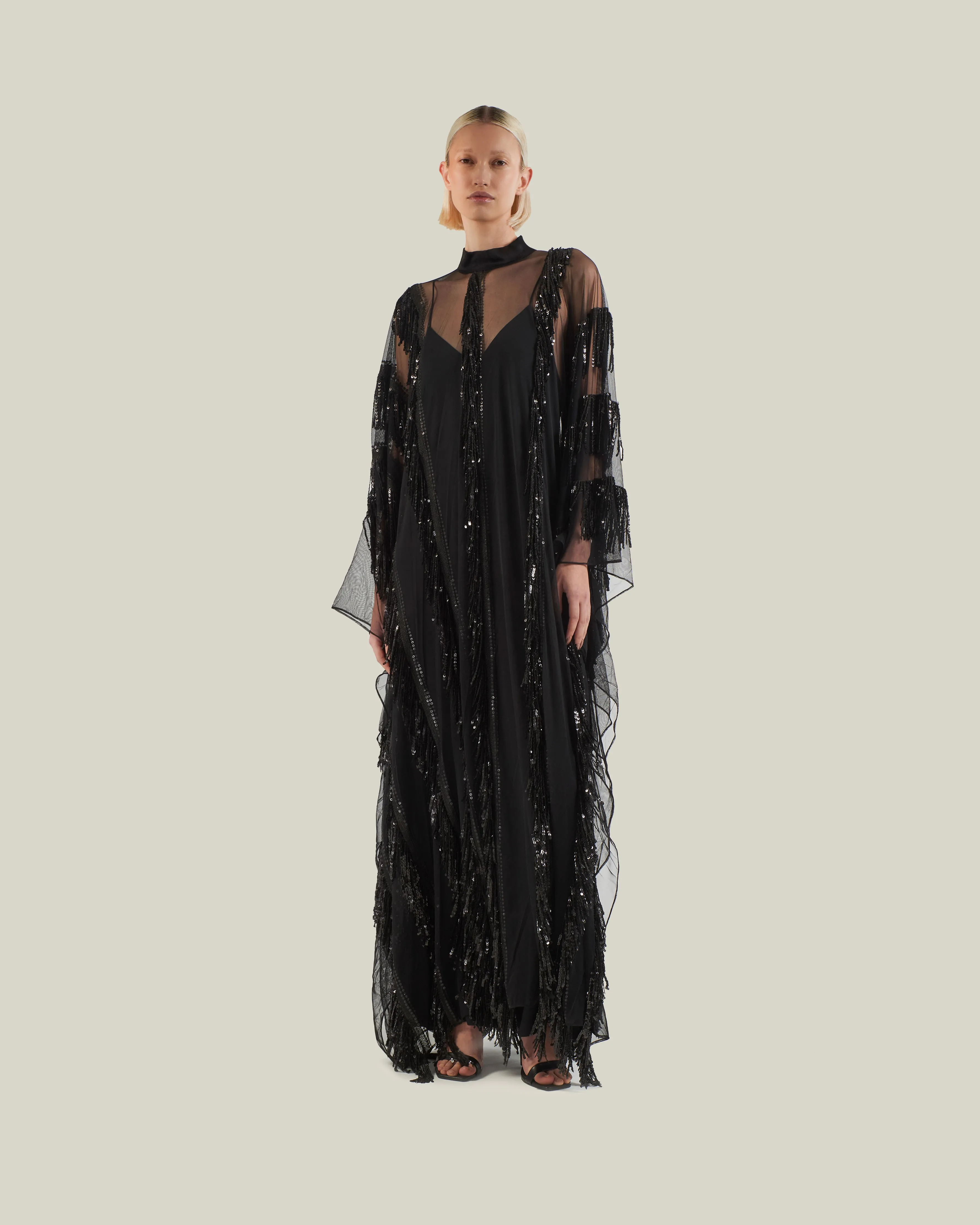 Showgirl Kaftan in Black