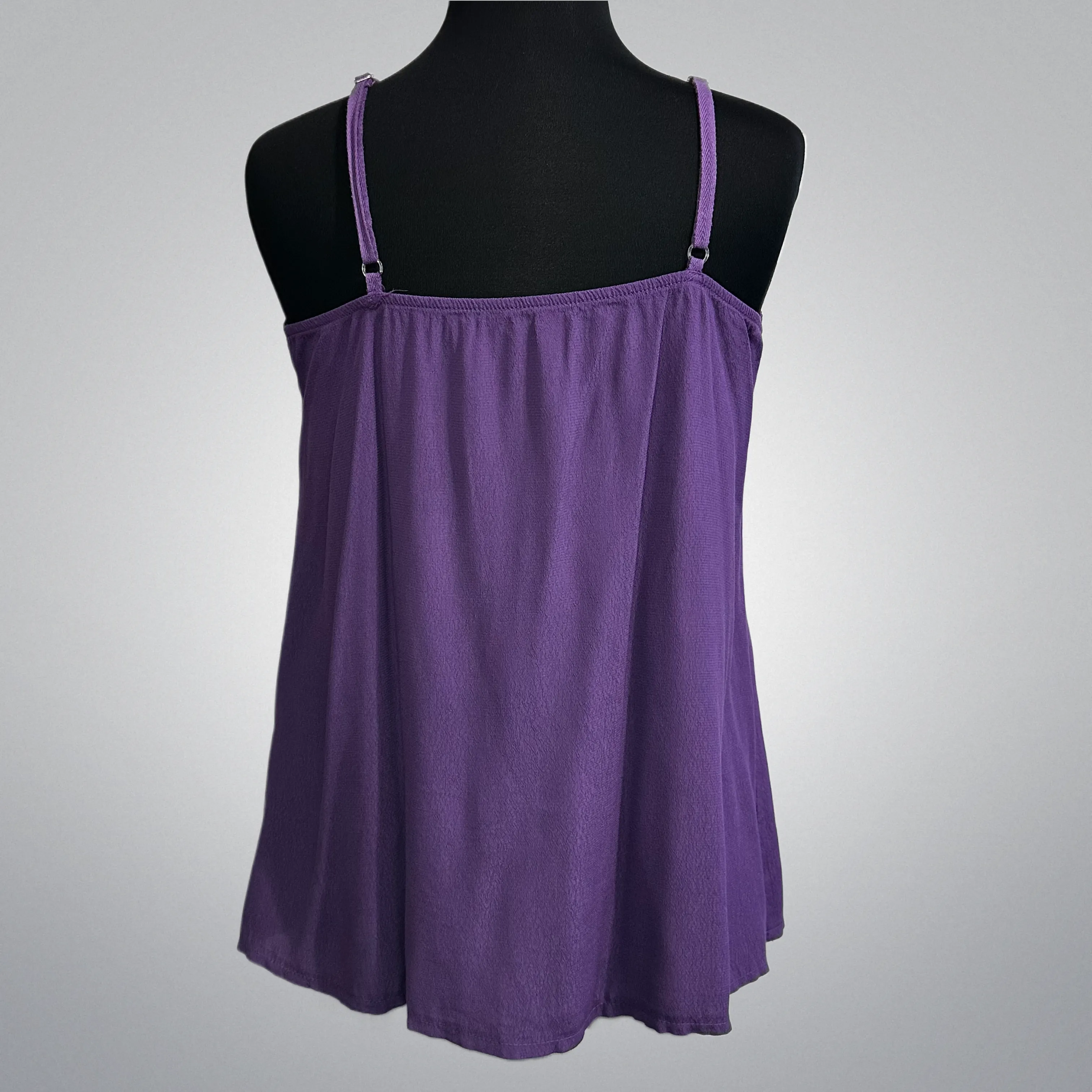 Sleeveless Top With Satin V-Neck