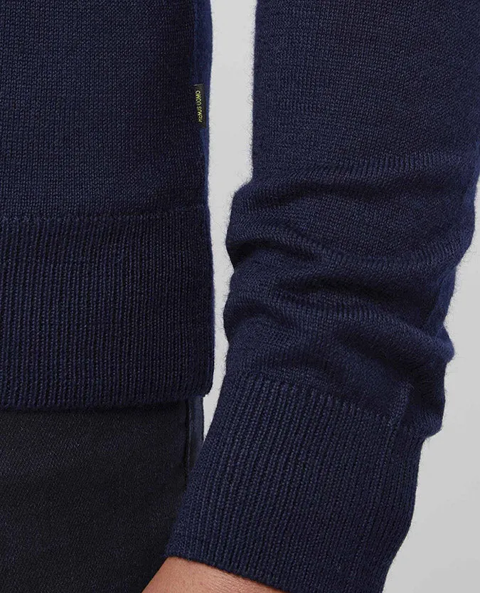 Slim Fit Merino Wool-Blend Full-Zip Sweater