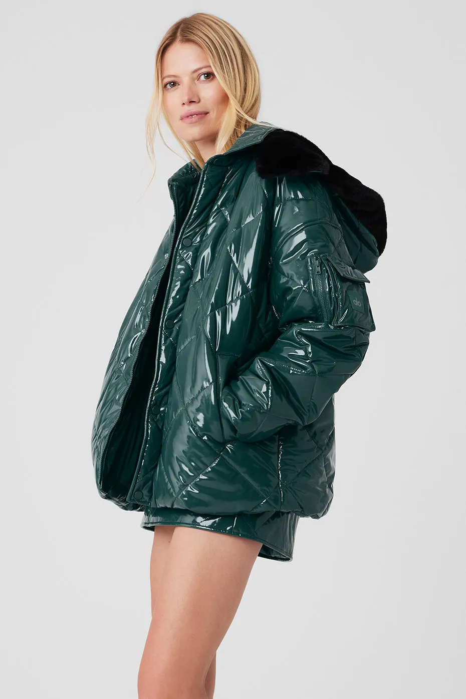 Snomoto Puffer Jacket - Midnight Green