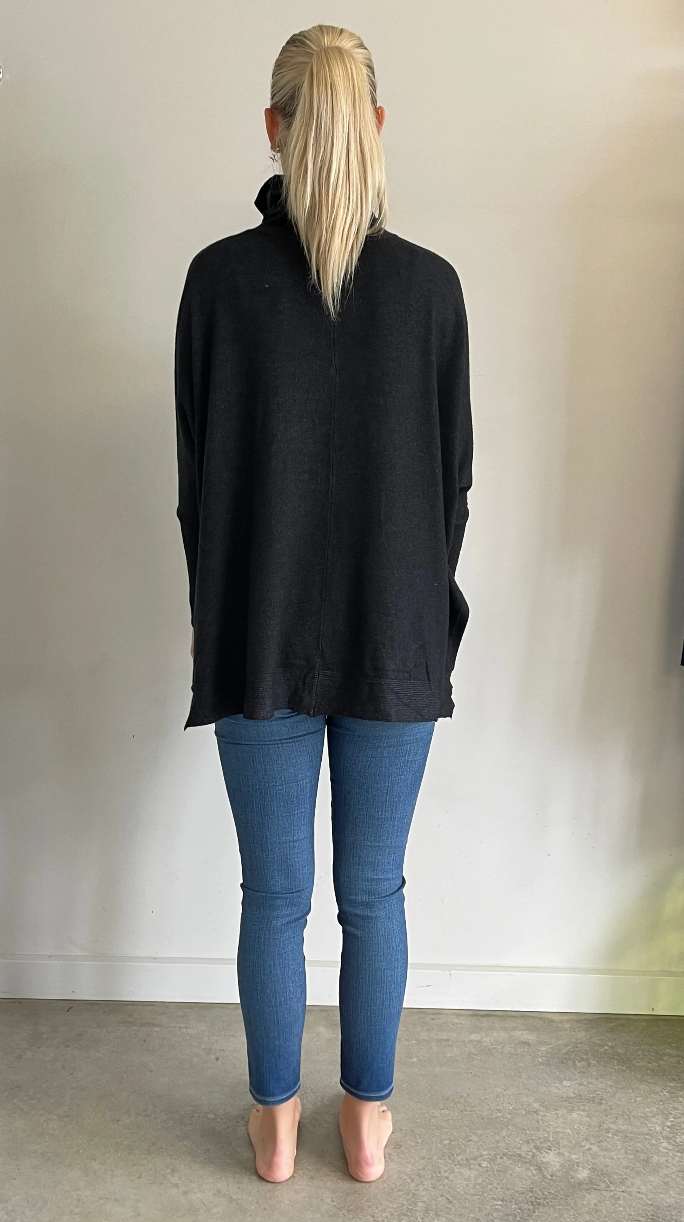 SPENCER ROLL NECK KNIT IN MIDNIGHT