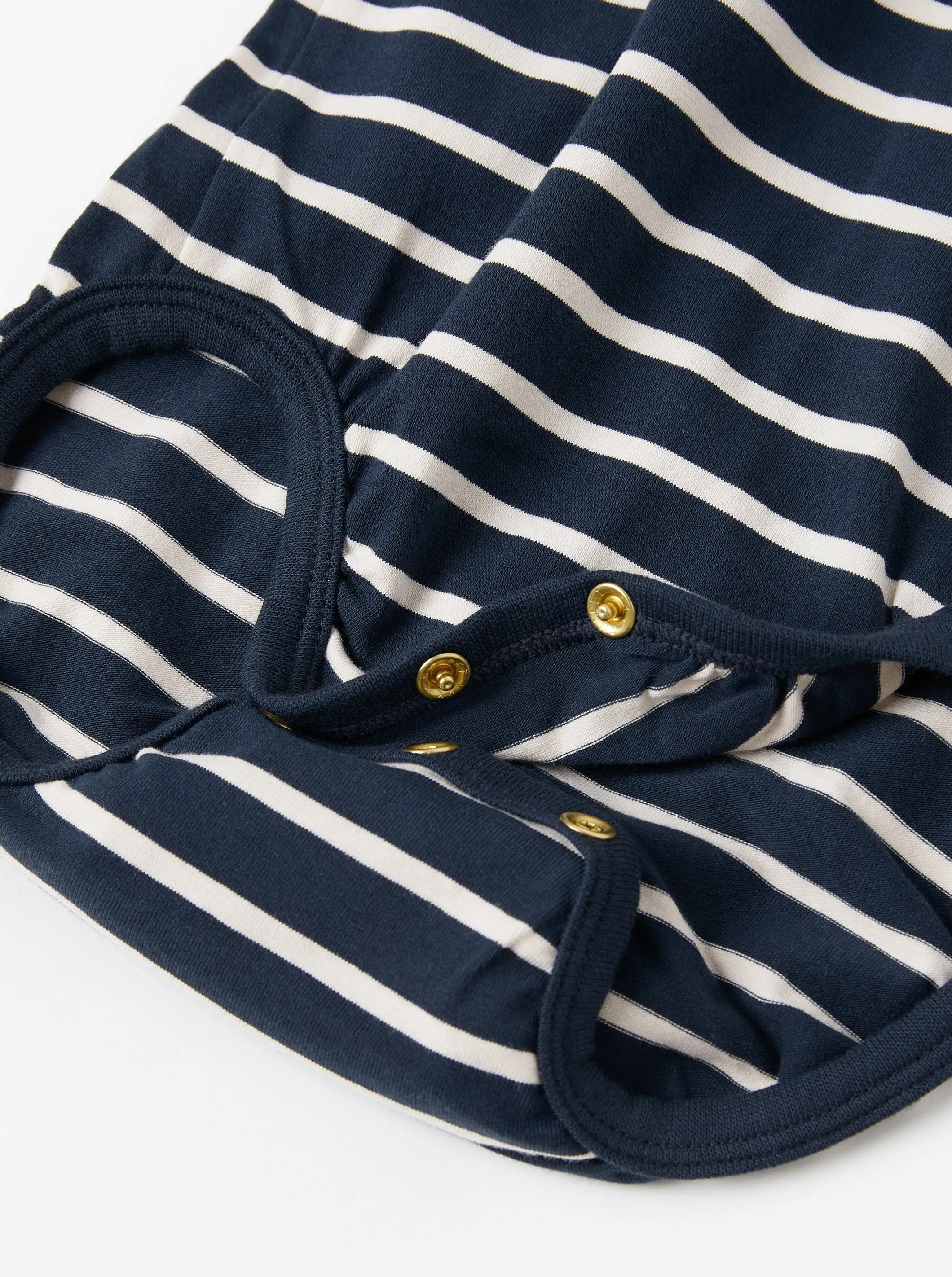 Striped Polo Shirt Babygrow