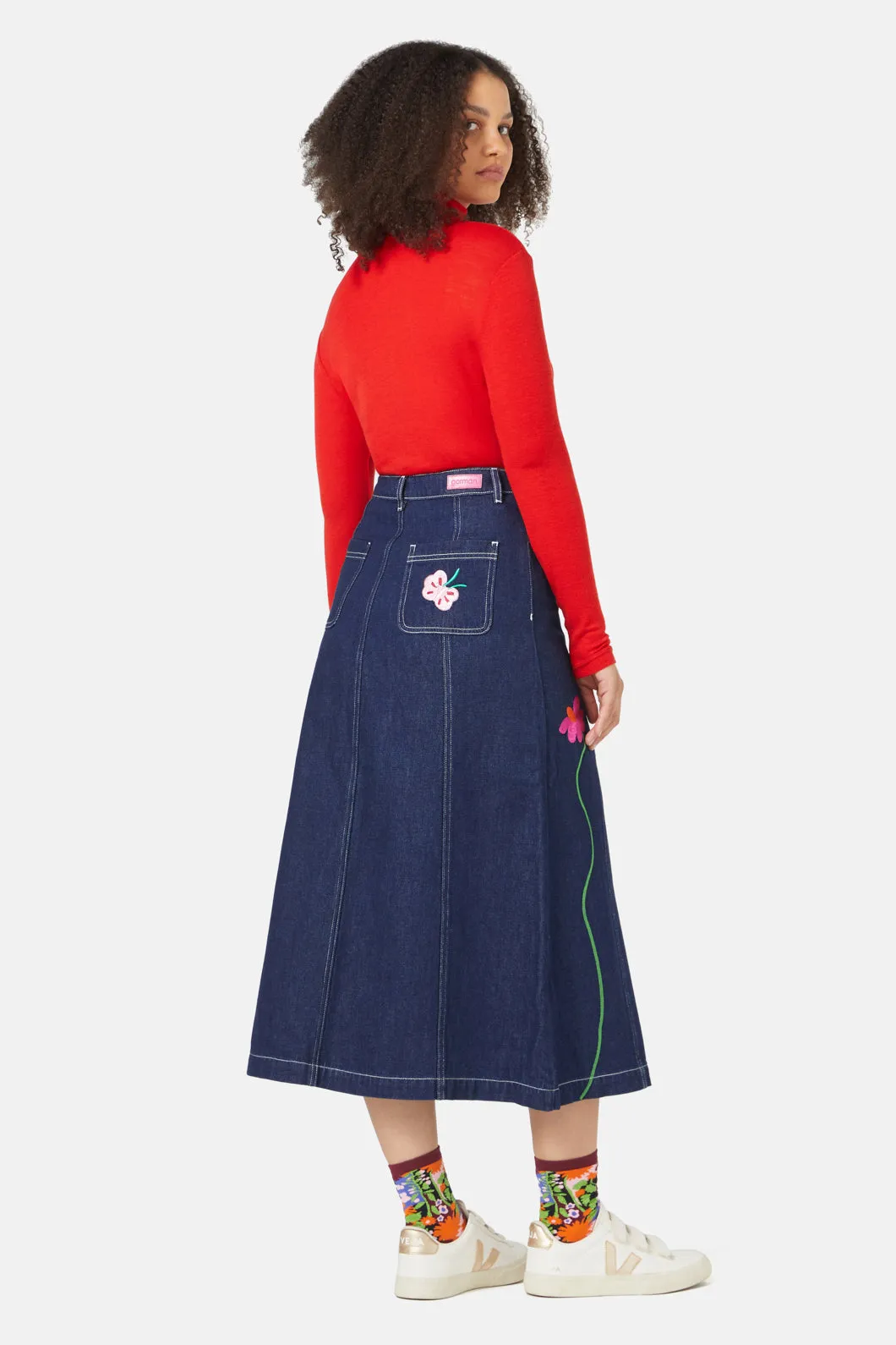 Suncatcher Maxi Denim Skirt