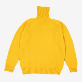 Supersoft Shaggy Wool Turtleneck - Gorse Flower