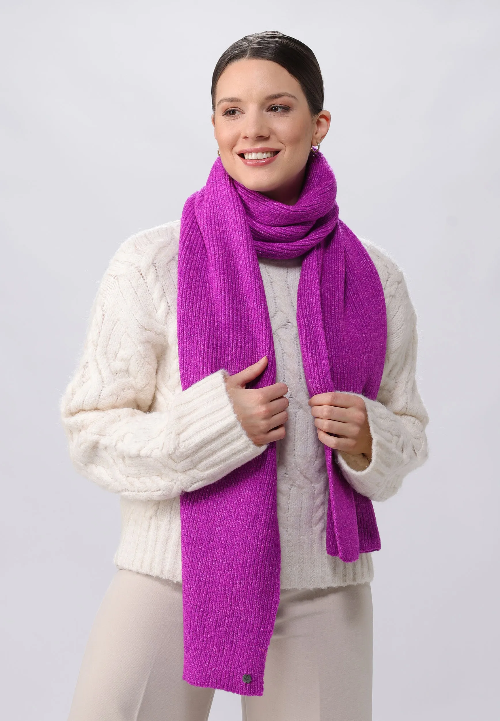 Sustainability Edition Solid Knit Recycled Scarf