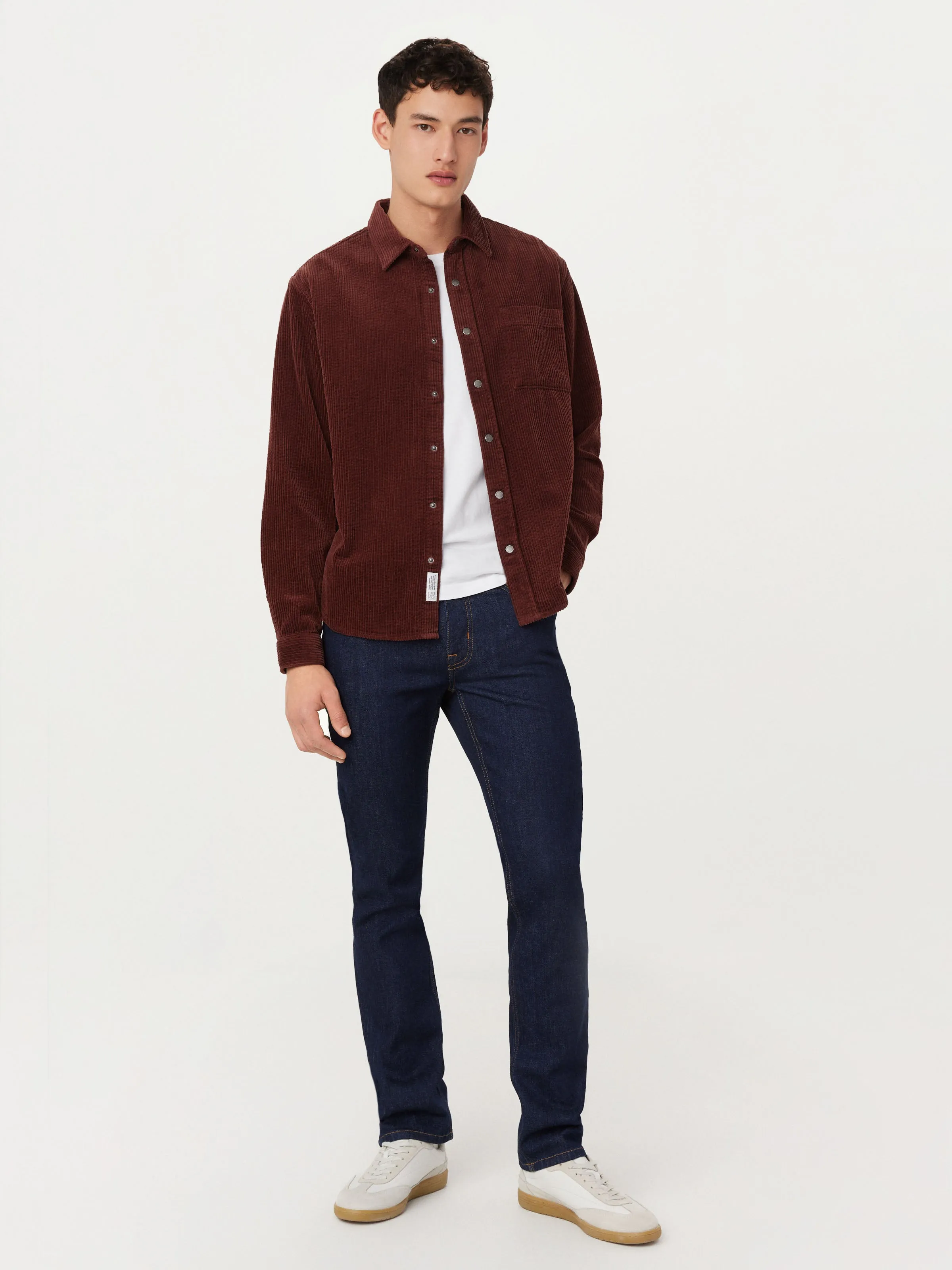 The Corduroy Shirt in Bordeaux