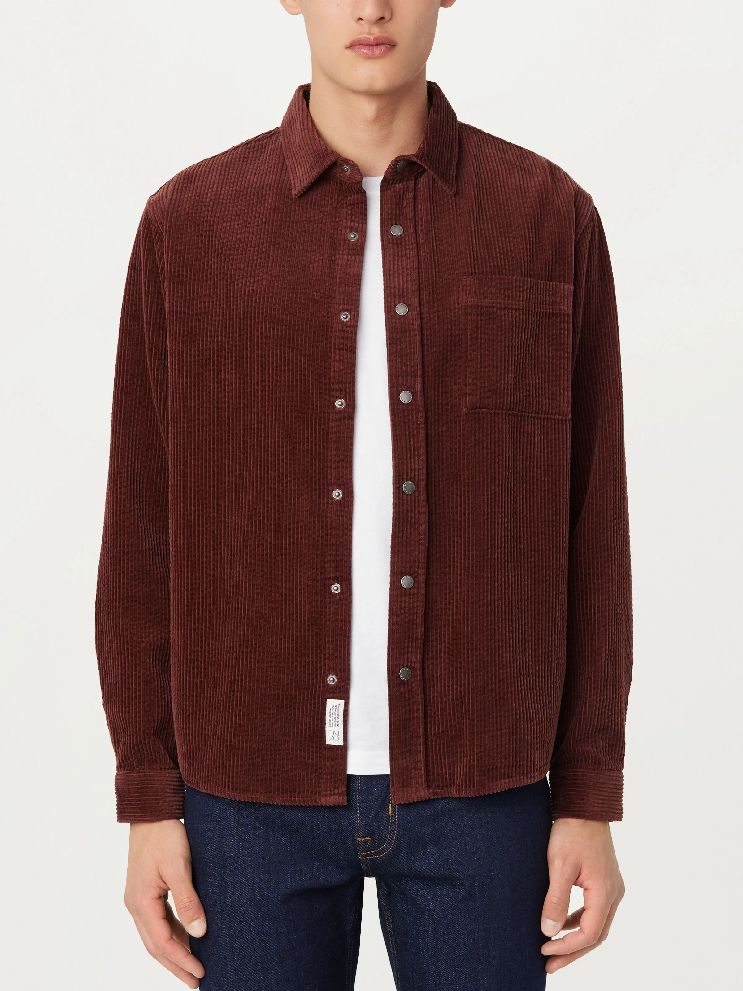 The Corduroy Shirt in Bordeaux