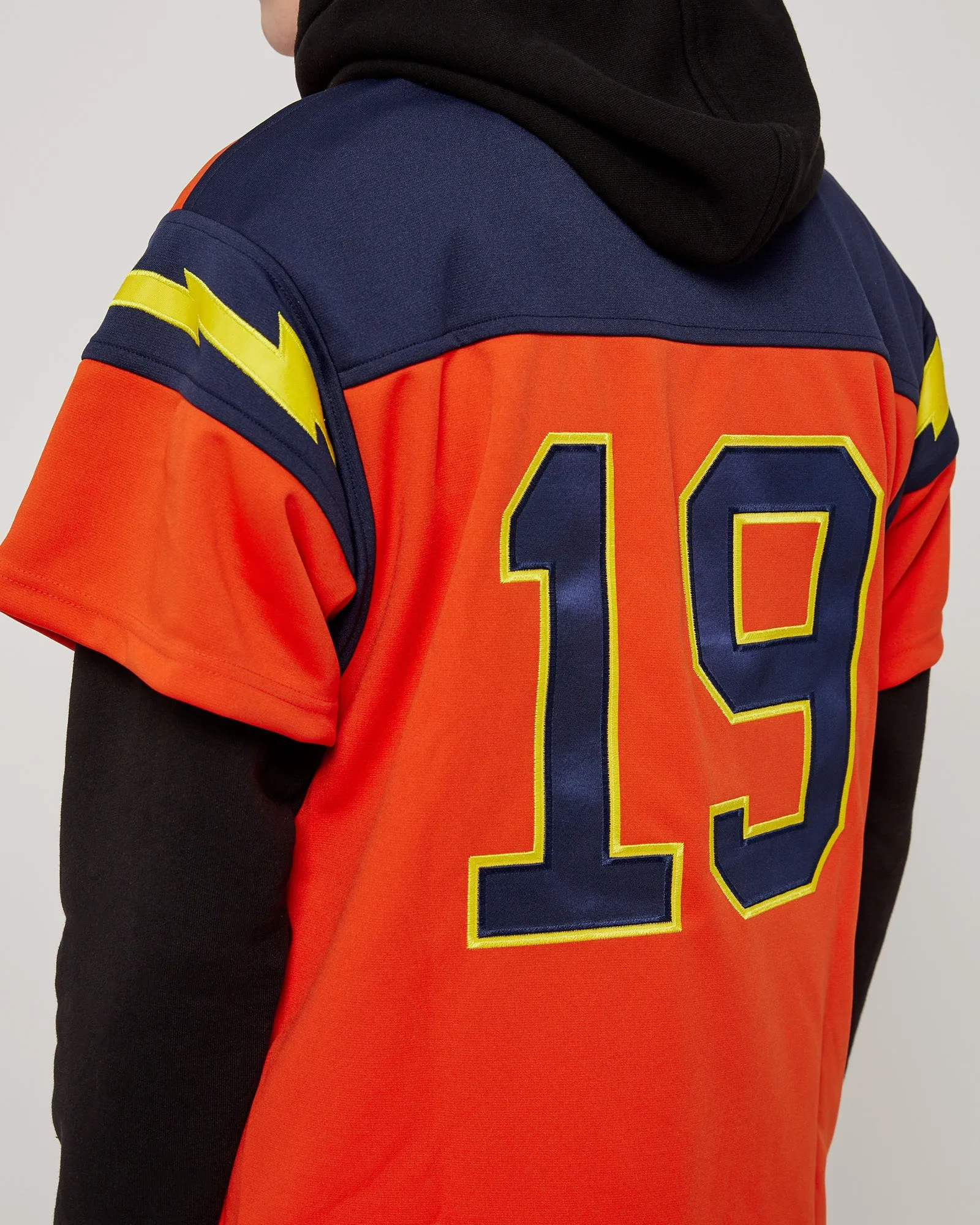 The Sound Football Jersey Hoodie in Orange