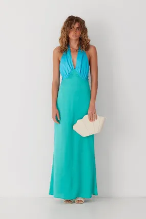 The Wolf Gang Oahu Slip Dress - Aquamarine