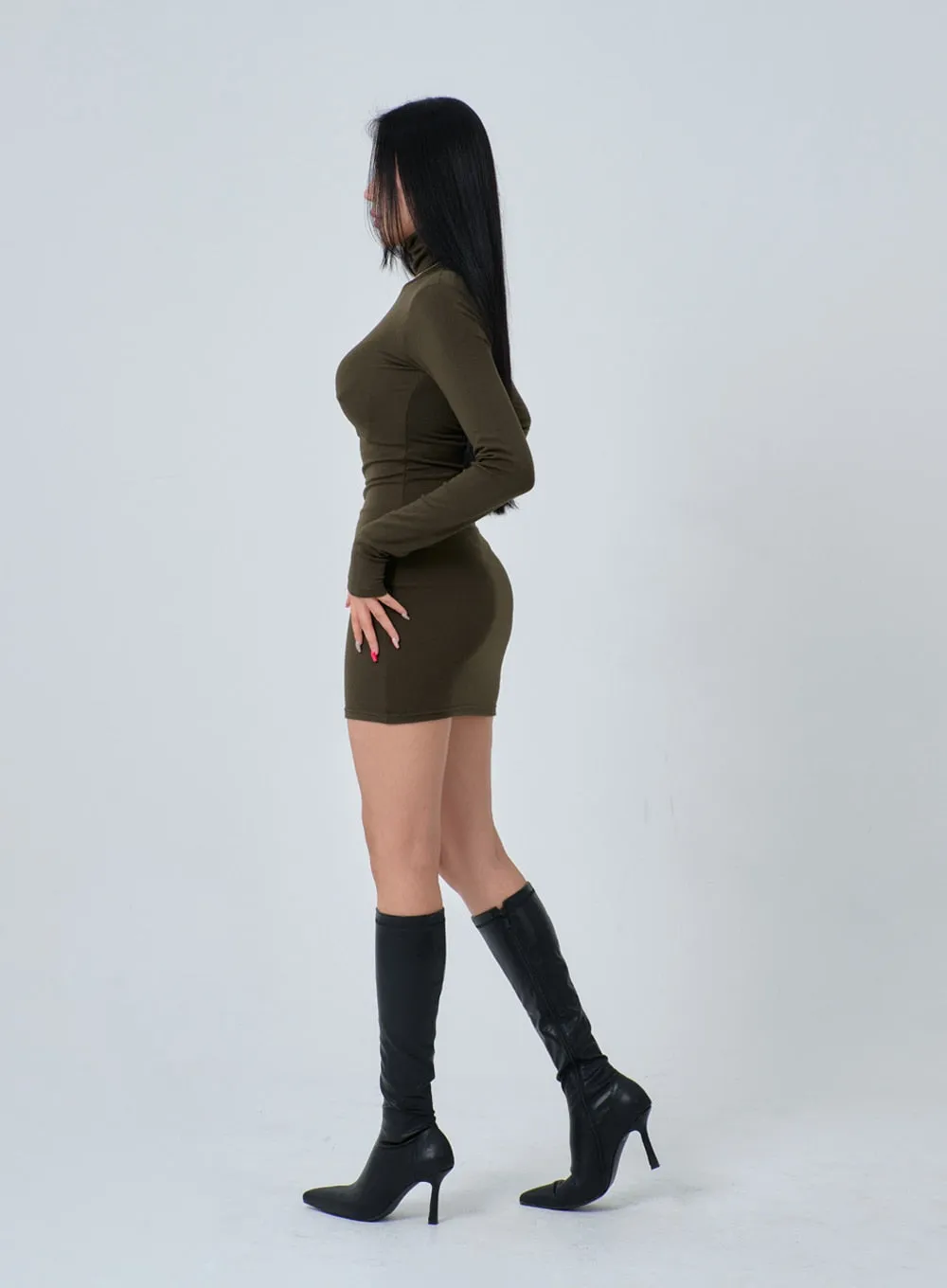 Turtleneck Mini Dress IN24