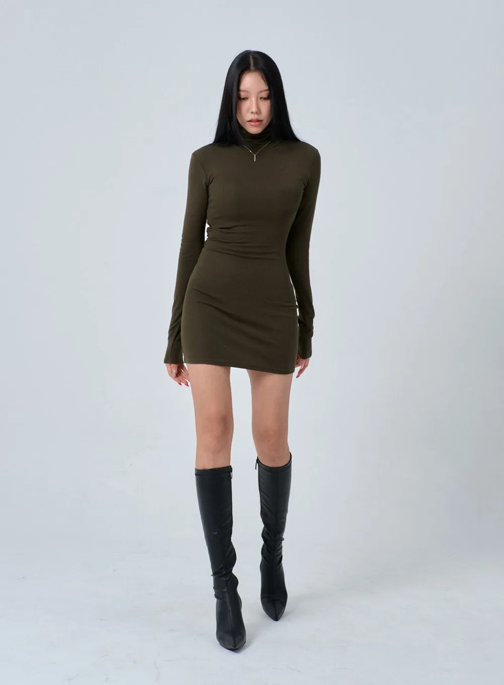 Turtleneck Mini Dress IN24