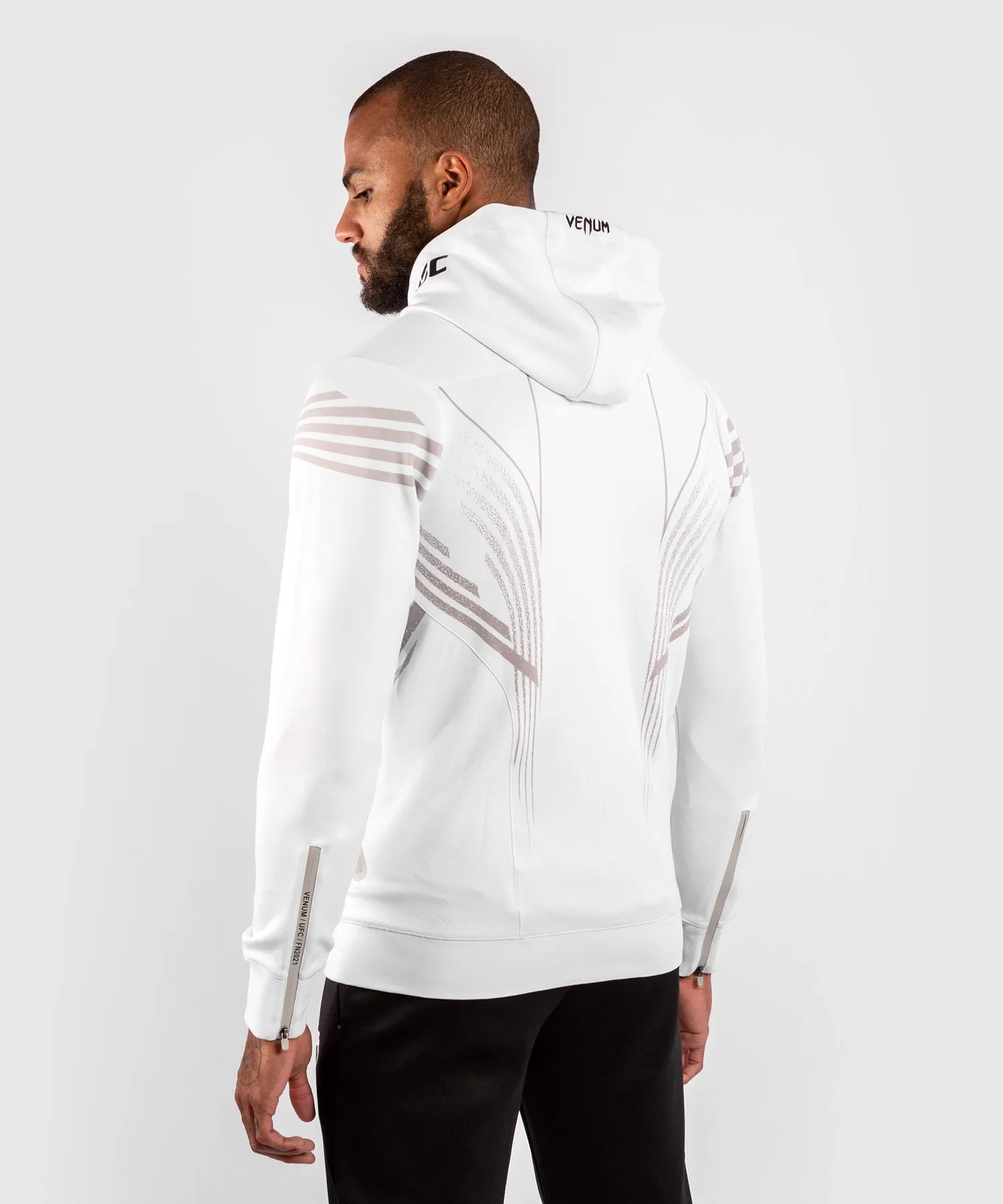 UFC Venum Authentic Fight Night Men's Walkout Hoodie - White