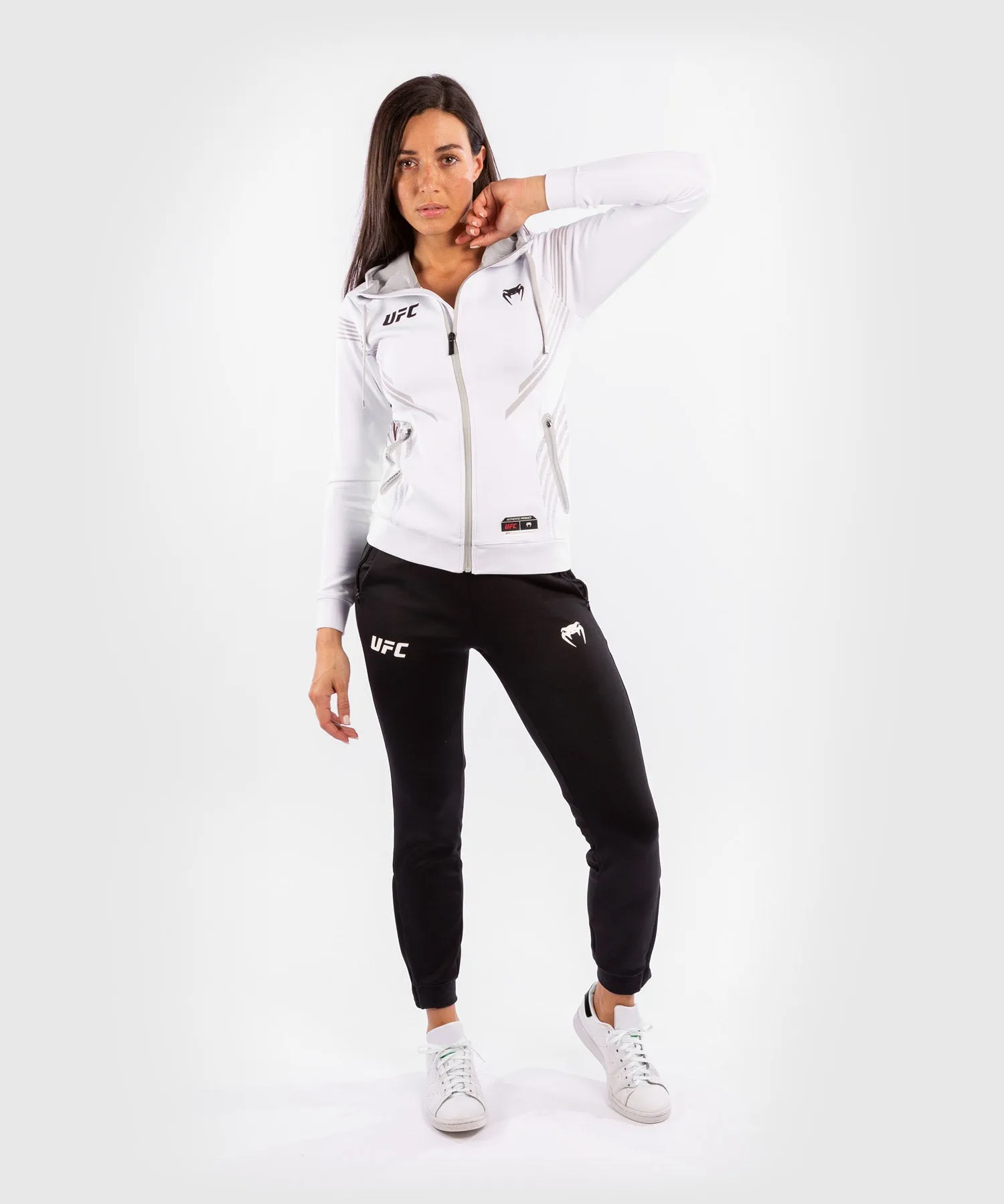 UFC Venum Authentic Fight Night Women's Walkout Hoodie - White