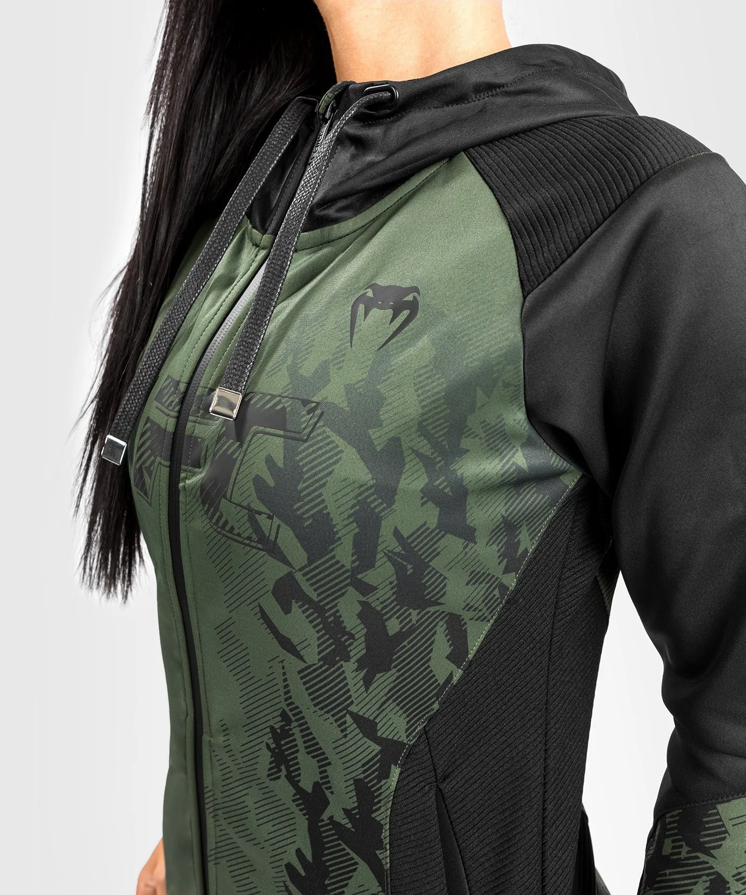 UFC Venum Authentic Fight Week Women's Zip Hoodie - Khaki