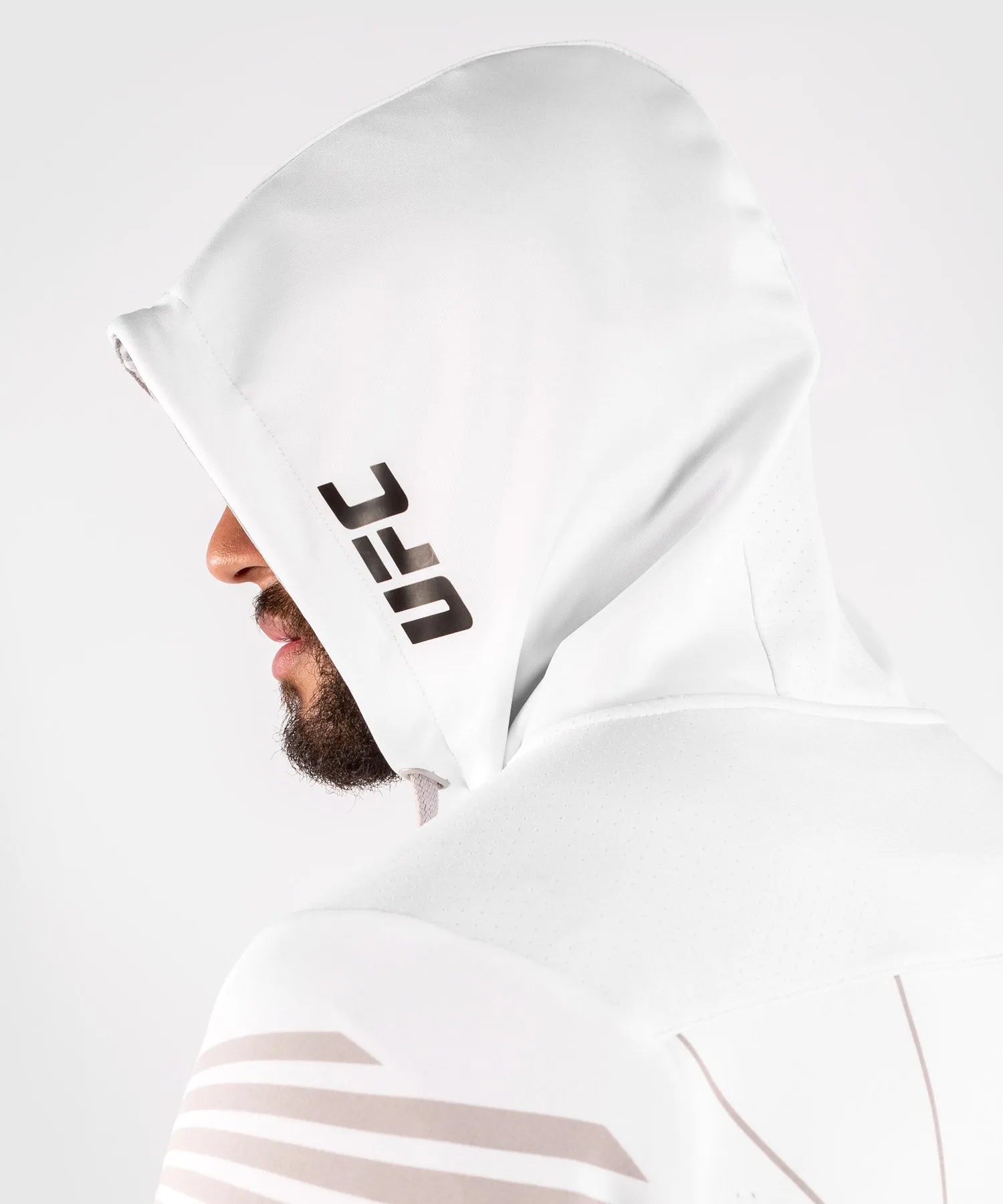 UFC Venum Fighters Authentic Fight Night Men's Walkout Hoodie - White