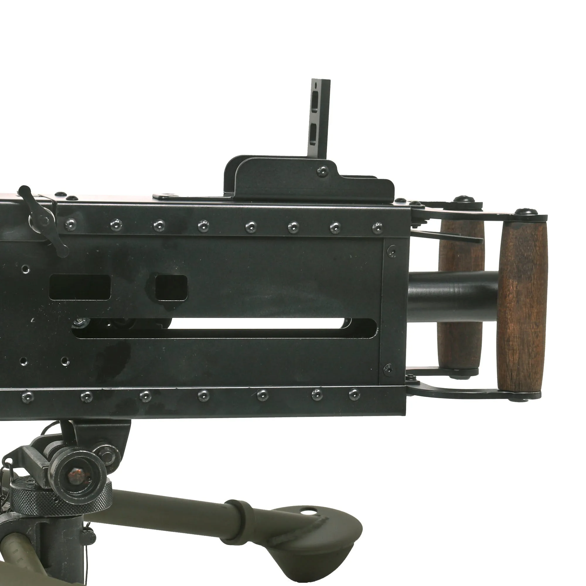 U.S. WWII M2 Browning .50 Caliber Steel Replica Non-Firing Display Machine Gun with Complete Tripod