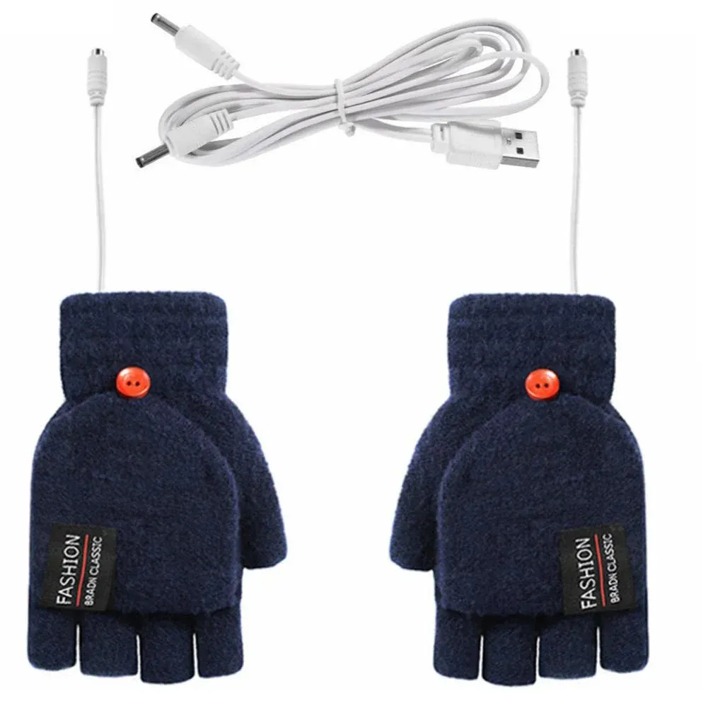 USB Rechargeable Warm Wave Heated Gloves