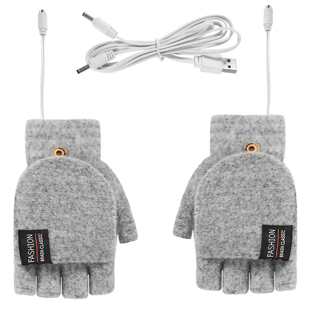 USB Rechargeable Warm Wave Heated Gloves