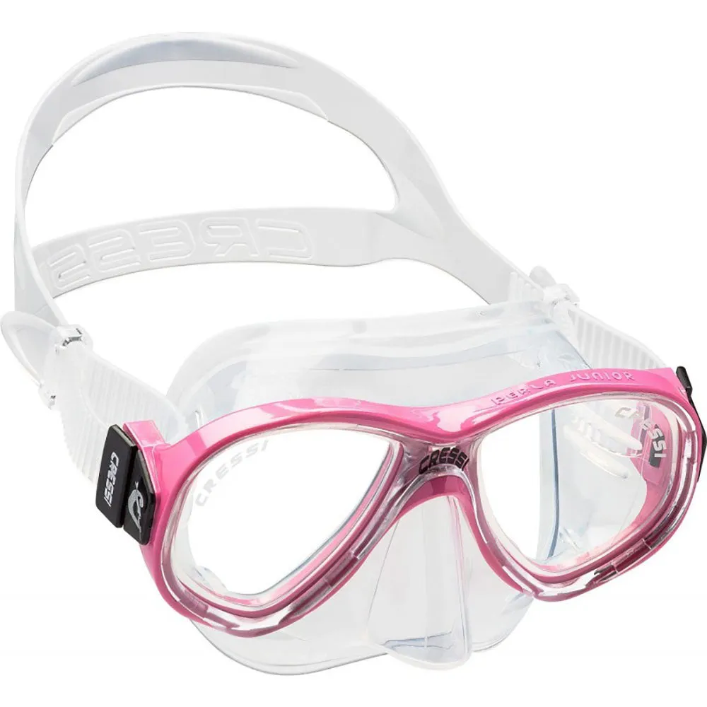 Used Cressi Perla Jr Scuba Dive Mask - Clear/Pink