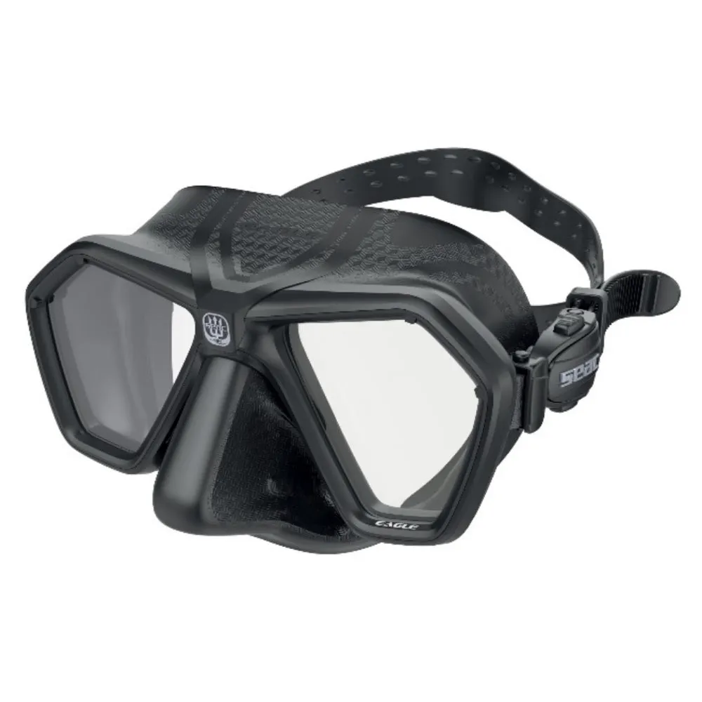 Used Seac Eagle Diving Mask - Black