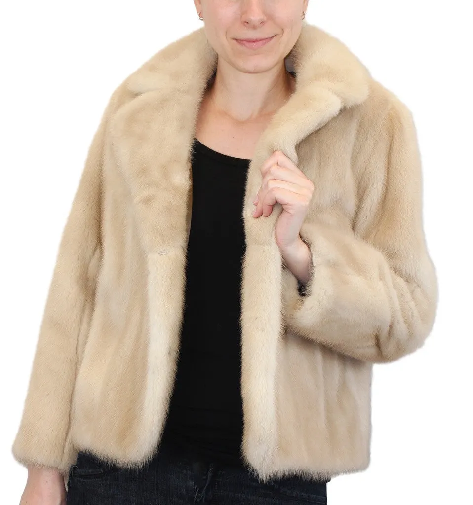 Vintage Dark Tourmaline Mink Fur Jacket -S/M | Brand New Lining!