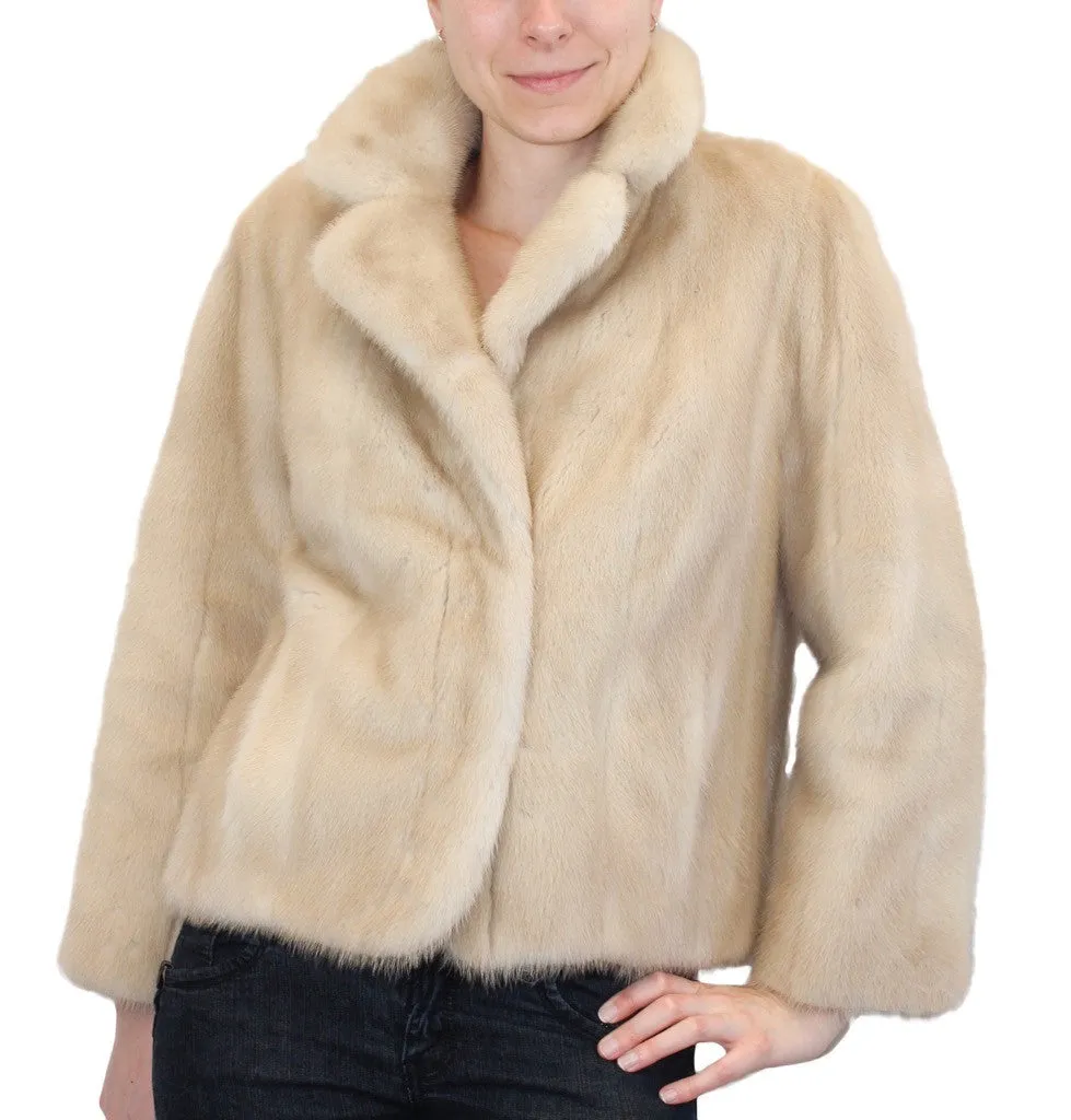 Vintage Dark Tourmaline Mink Fur Jacket -S/M | Brand New Lining!