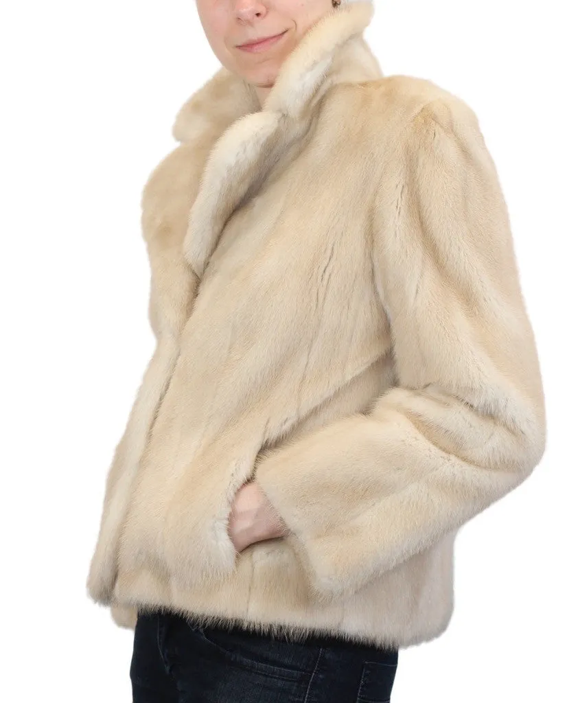 Vintage Dark Tourmaline Mink Fur Jacket -S/M | Brand New Lining!