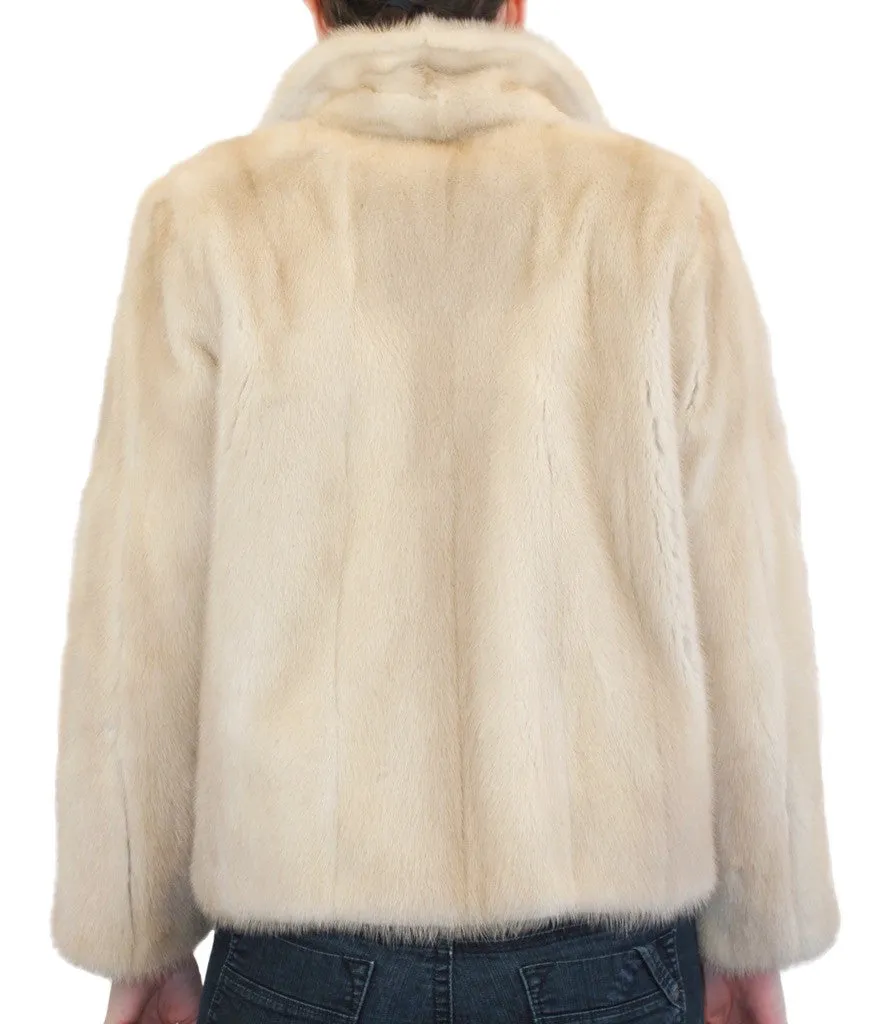 Vintage Dark Tourmaline Mink Fur Jacket -S/M | Brand New Lining!